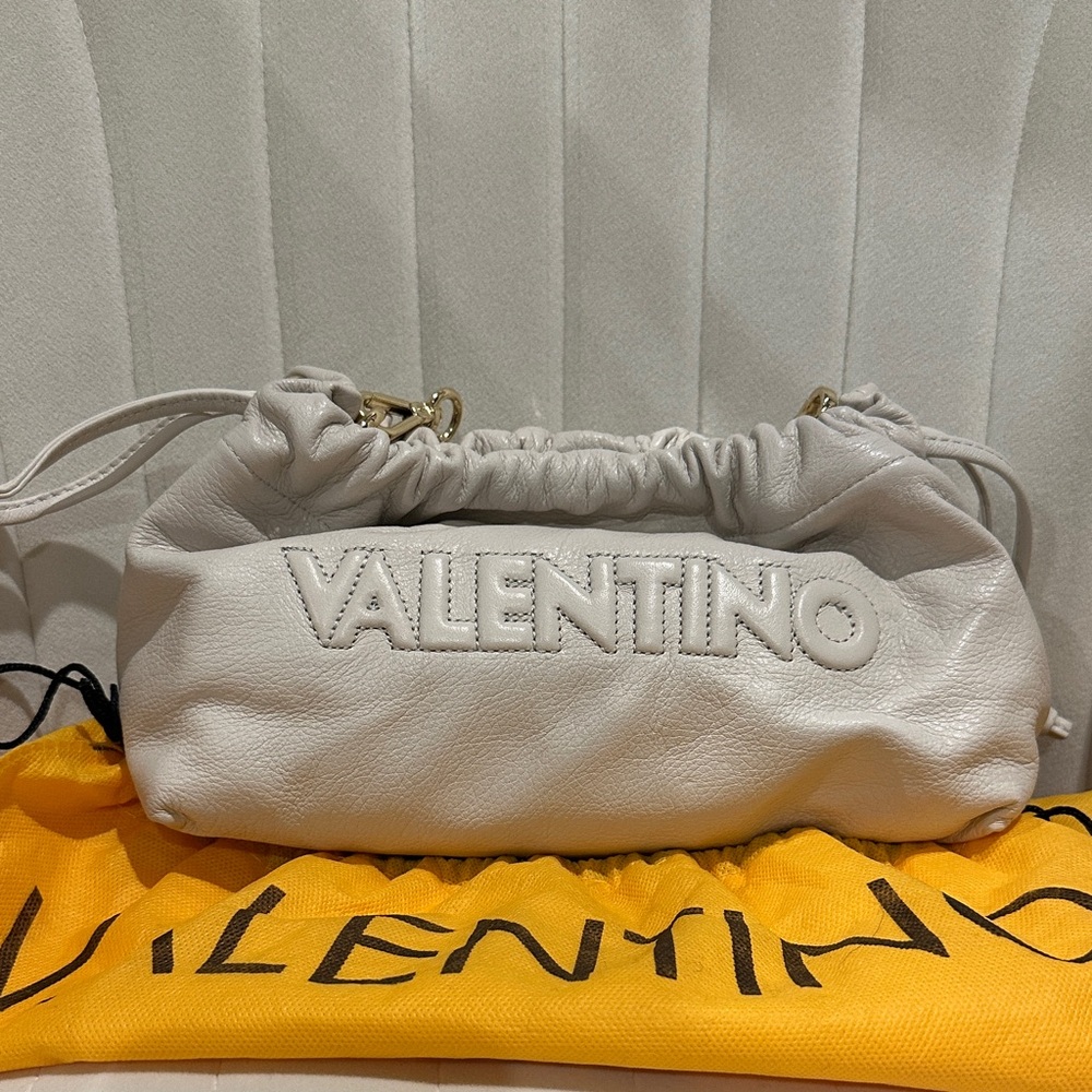 Mario Valentino Cream Leather shoulder bag